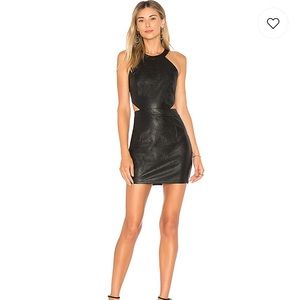 Only worn once! By the way leather cutout dress